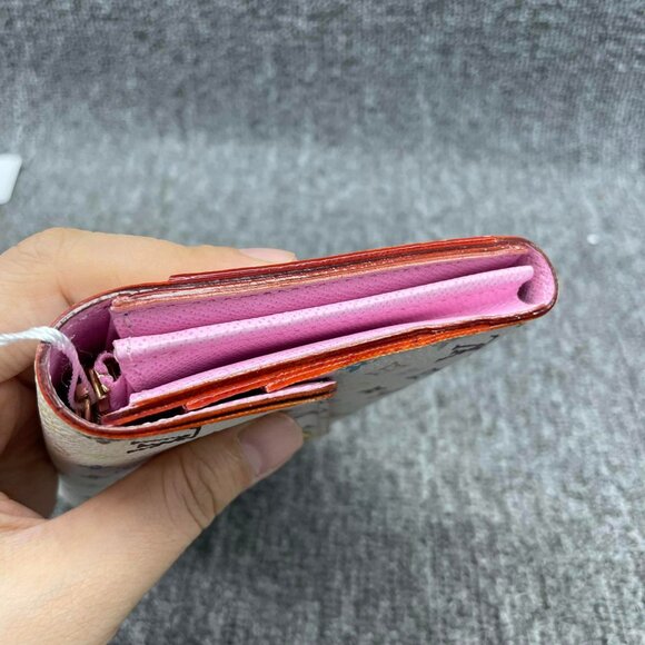 100% Authentic Louis Vuitton Sarah Multicolor Monogram Canvas Wallet - Picture 4 of 10